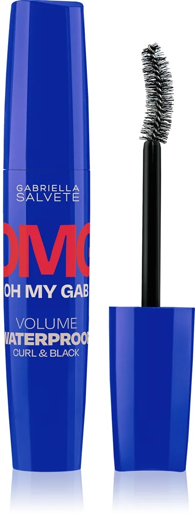 Gabriella Salvete Oh My Gab! OMG Waterproof Vandfast længdegivende, bøjende og volumengivende mascara Skygge 14 ml