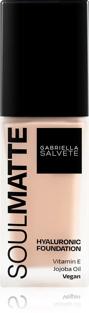 Gabriella Salvete SoulMatte Hyaluronic Foundation Långvarig foundation med matt effekt Skugga 01N Porcelain Neutral 30 ml