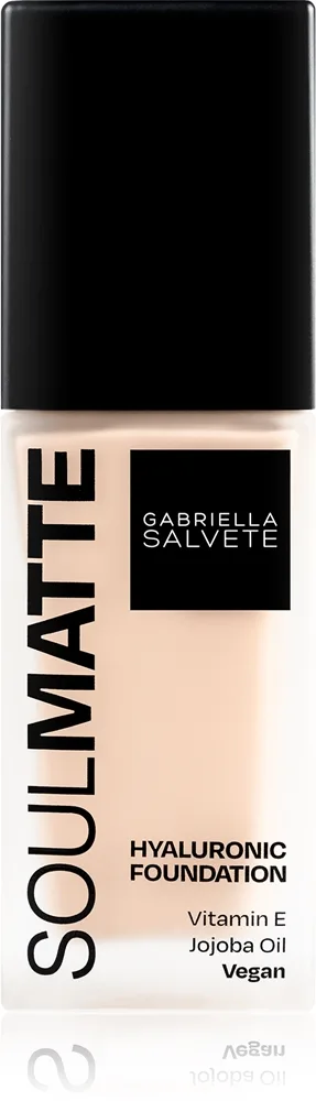 Gabriella Salvete SoulMatte Hyaluronic Foundation Långvarig foundation med matt effekt Skugga 02C Ivory Cold 30 ml