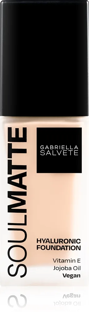 Gabriella Salvete SoulMatte Hyaluronic Foundation Långvarig foundation med matt effekt Skugga 02W Ivory Warm 30 ml