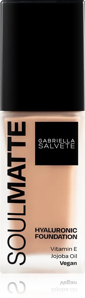 Gabriella Salvete SoulMatte Hyaluronic Foundation Långvarig foundation med matt effekt Skugga 04N Sand Neutral 30 ml