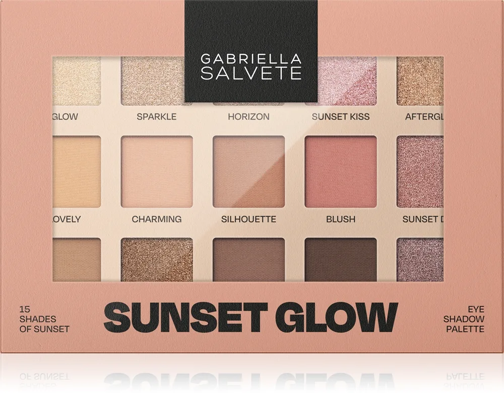 Gabriella Salvete Sunset Glow 15 Shades of Sunset Palett för ögonskugga 15 g