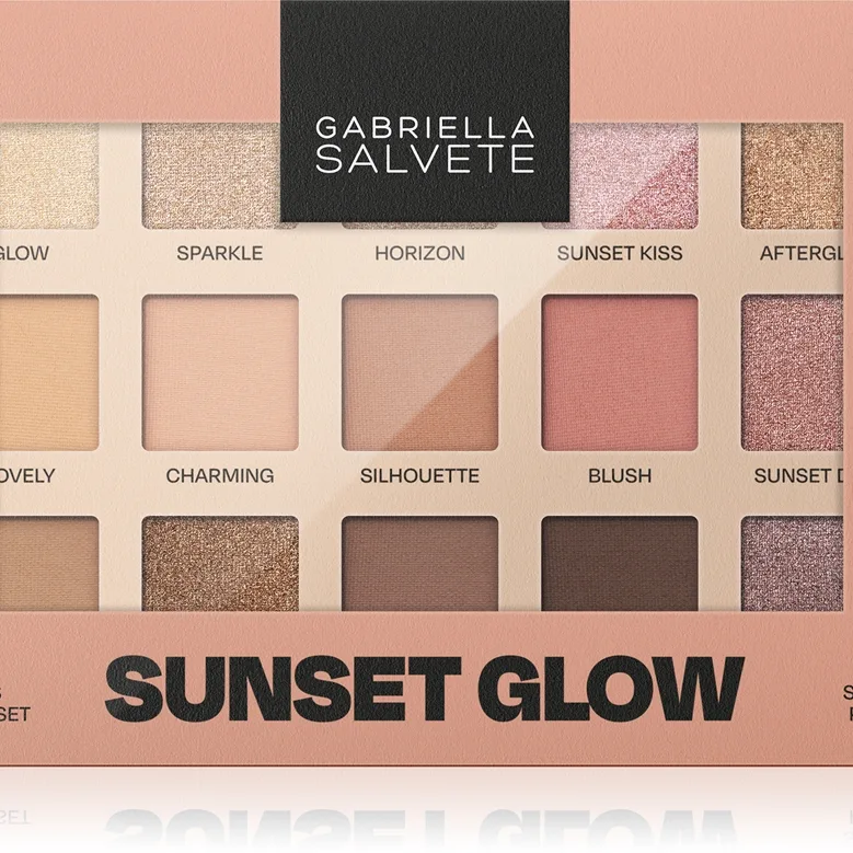Gabriella Salvete Sunset Glow 15 Shades of Sunset Øjenskygge palette 15 g
