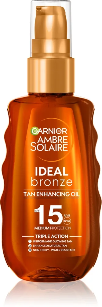 Garnier Ambre Solaire Ideal Bronze Beskyttende og accelererende sololie SPF 15 150 ml
