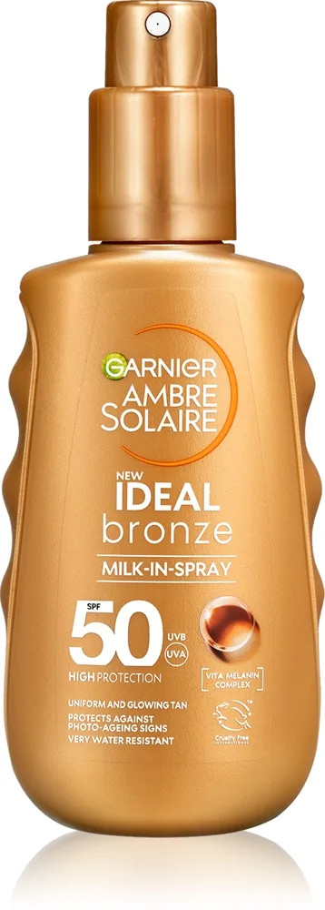 Garnier Ambre Solaire Ideal Bronze Solskyddsmedel i spray för kropp SPF 50 150 ml