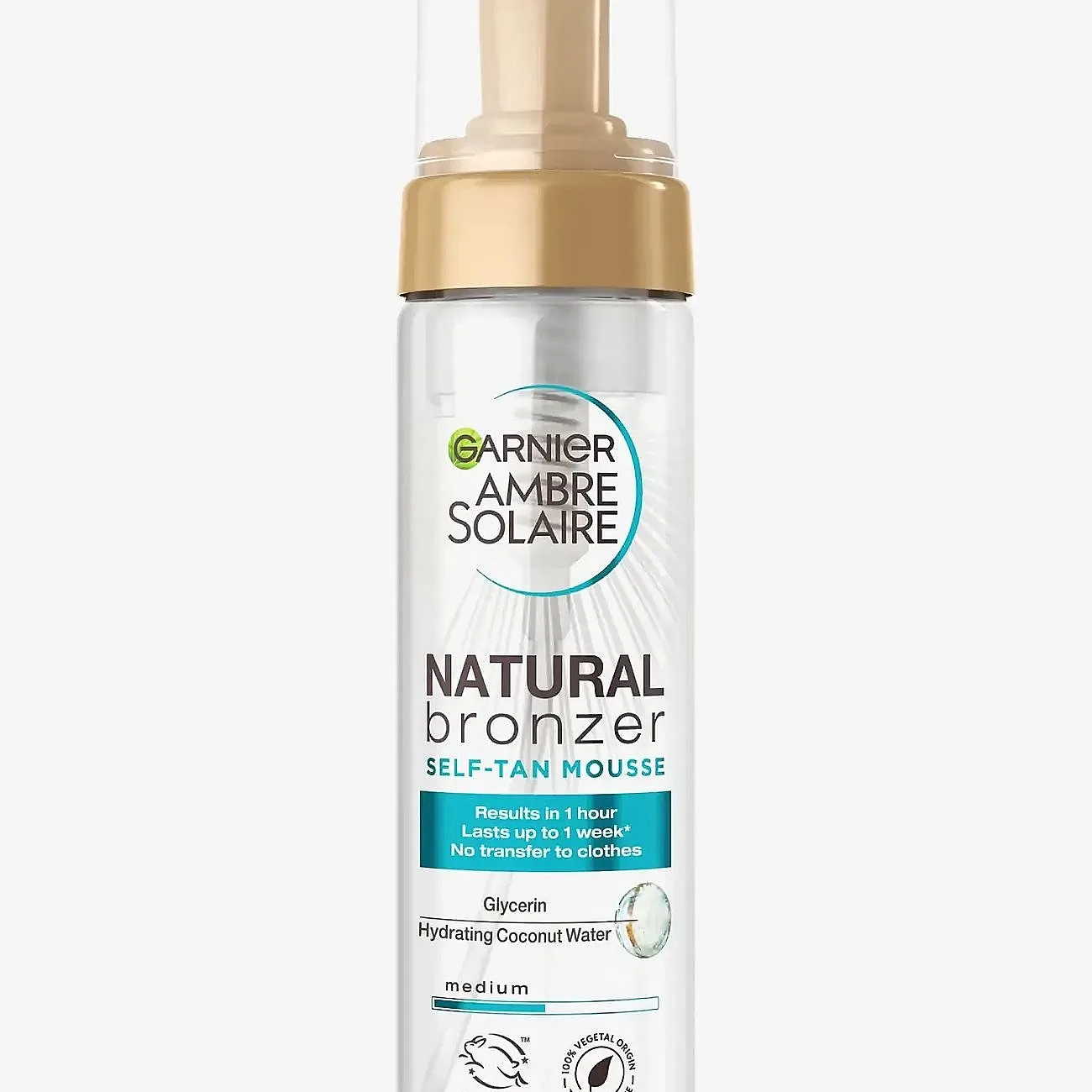 Garnier Garnier Ambre Solaire Natural Bronzer Self-Tan Mousse For Normal Skin Medium 200 Ml - Nude - 200 ml
