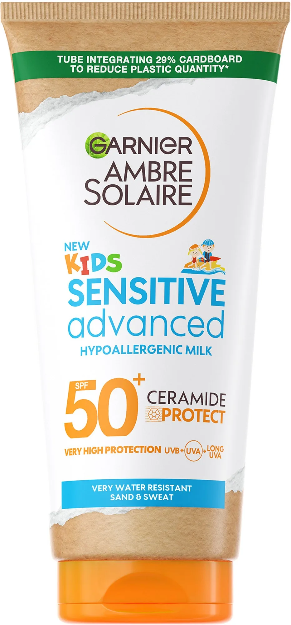 Garnier Ambre Solaire Sensitive Advanced Kids Hypoallergenic Face & Body Lotion SPF50+ for Sensitive Skin 175 ml