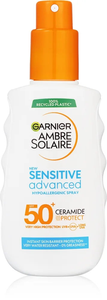 Garnier Ambre Solaire Sensitive Advanced Solspray til sensitiv hud SPF 50+ 150 ml