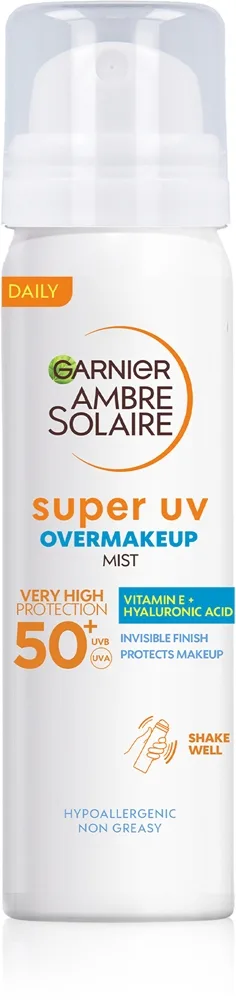 Garnier Ambre Solaire Super UV kasvosuihke korkea UV-suoja SPF 50 75 ml