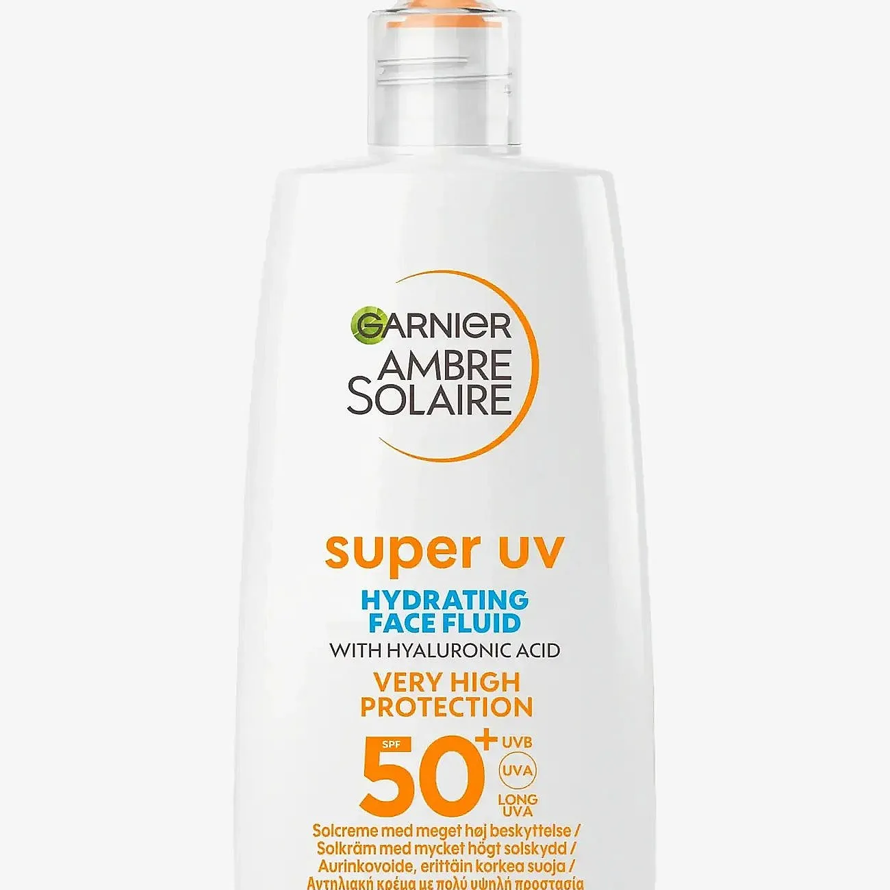 Garnier Garnier Ambre Solaire Super Uv Hyaluronic Acid Hydrating Fluid Spf50+ For Normal Skin 40 Ml - Nude - 40 ml