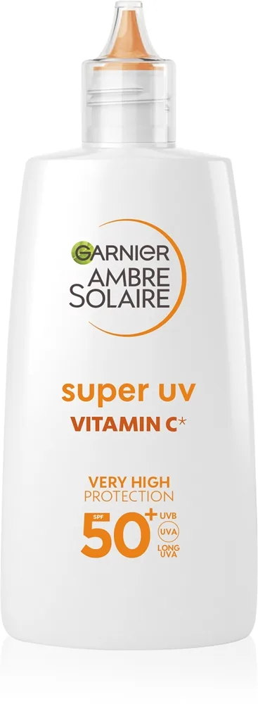 Garnier Ambre Solaire Super UV Vitamin C Let beskyttende væske til at behandle mørke pletter SPF 50+ 40 ml