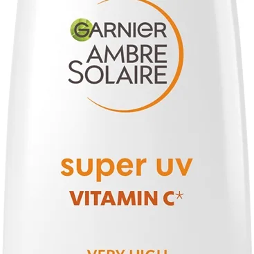 Garnier Ambre Solaire Super UV Vitamin C Lättviktsskyddsvätska För att behandla mörka fläckar SPF 50+ 40 ml