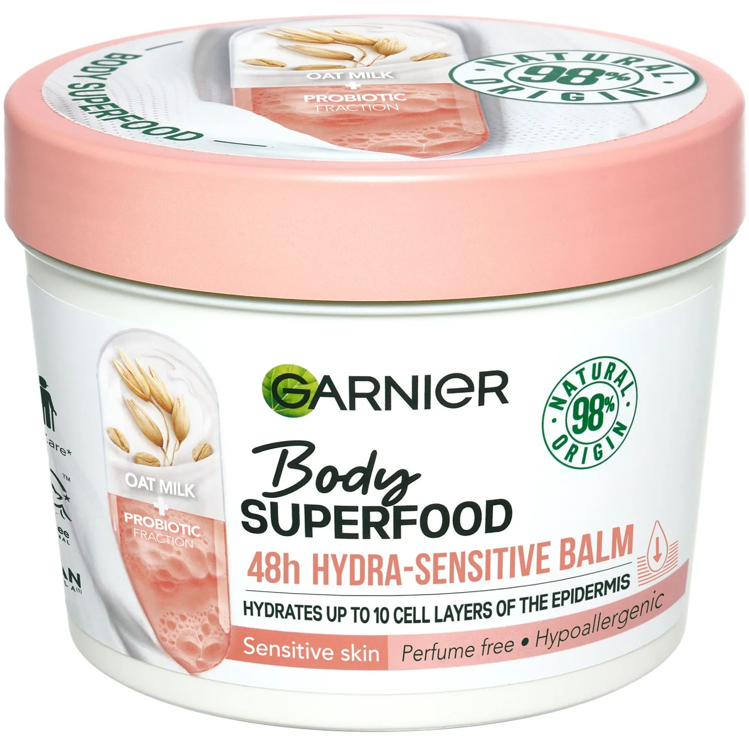 Garnier Garnier Bodysuperfood Oatmilk & Probiotic Hypoallergenic Balm 380 Ml - Nude - 380 ml