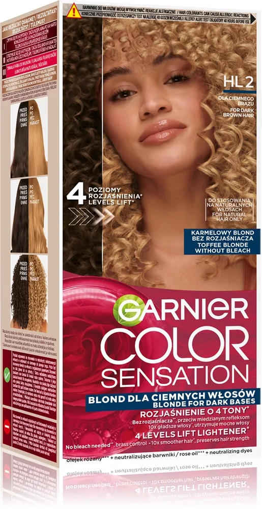 Garnier Color Sensation hiusväri hiusten vaalentamiseen sävy HL3 Brown Hair 1 kpl