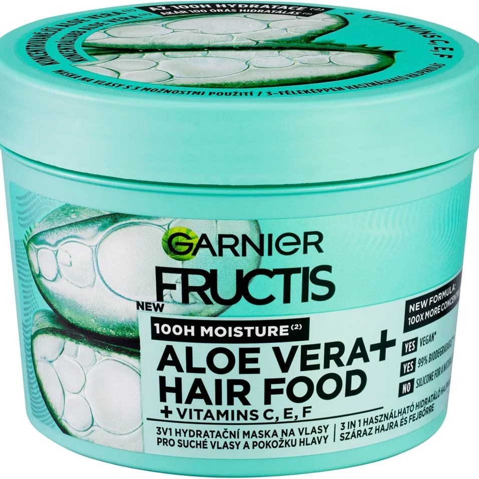 Garnier Fructis Aloe Vera Hair Food Återfuktande mask För normalt till torrt hår 400 ml