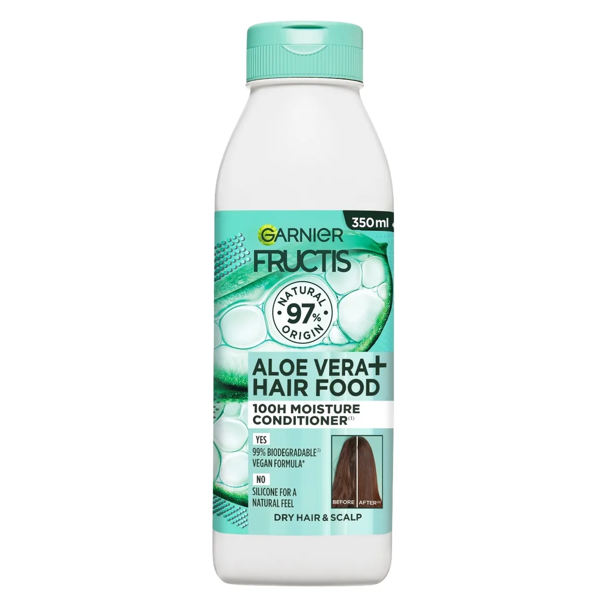 Fructis hair food aloe vera conditioner -hoitoaine normaaleille ja kuiville hiuksille, 350 ml