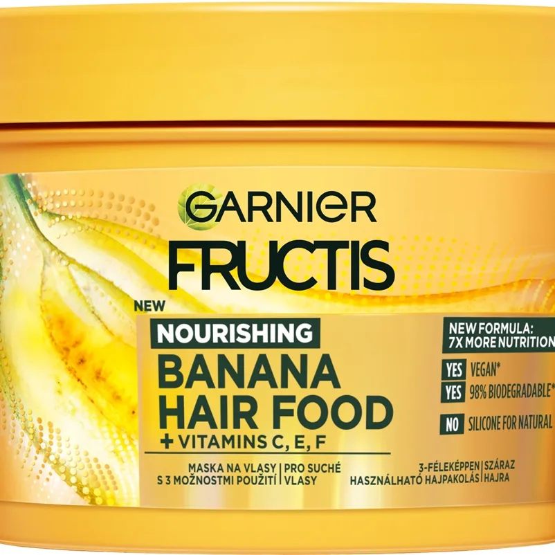 Garnier Fructis Banana Hair Food Närande mask för torrt hår 390 ml