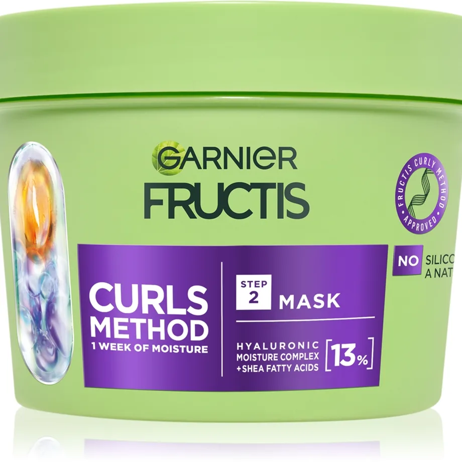 Garnier Fructis Curls Method Återfuktande hårmask För vågigt och lockigt hår 370 ml