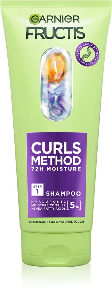 Garnier Fructis Curls Method kosteuttava shampoo aaltoileville ja kiharille hiuksille 200 ml