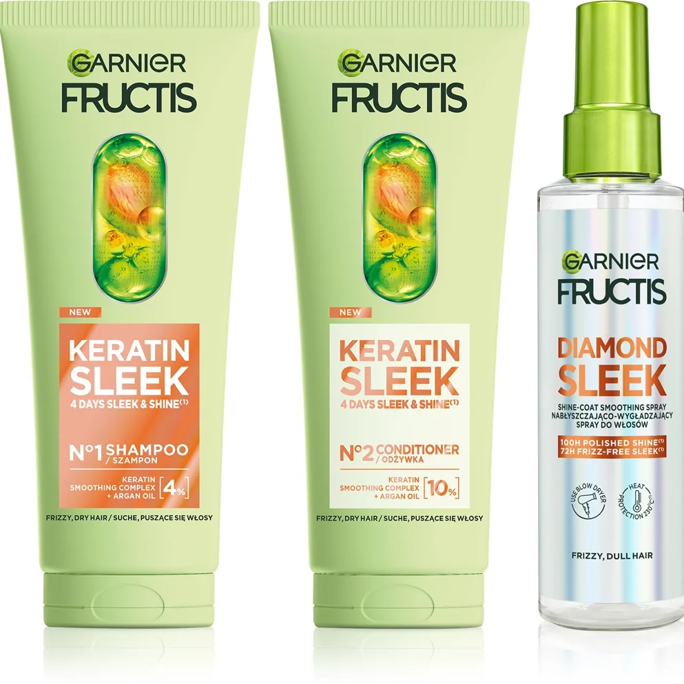 Garnier Fructis Keratin Sleek Set för hår