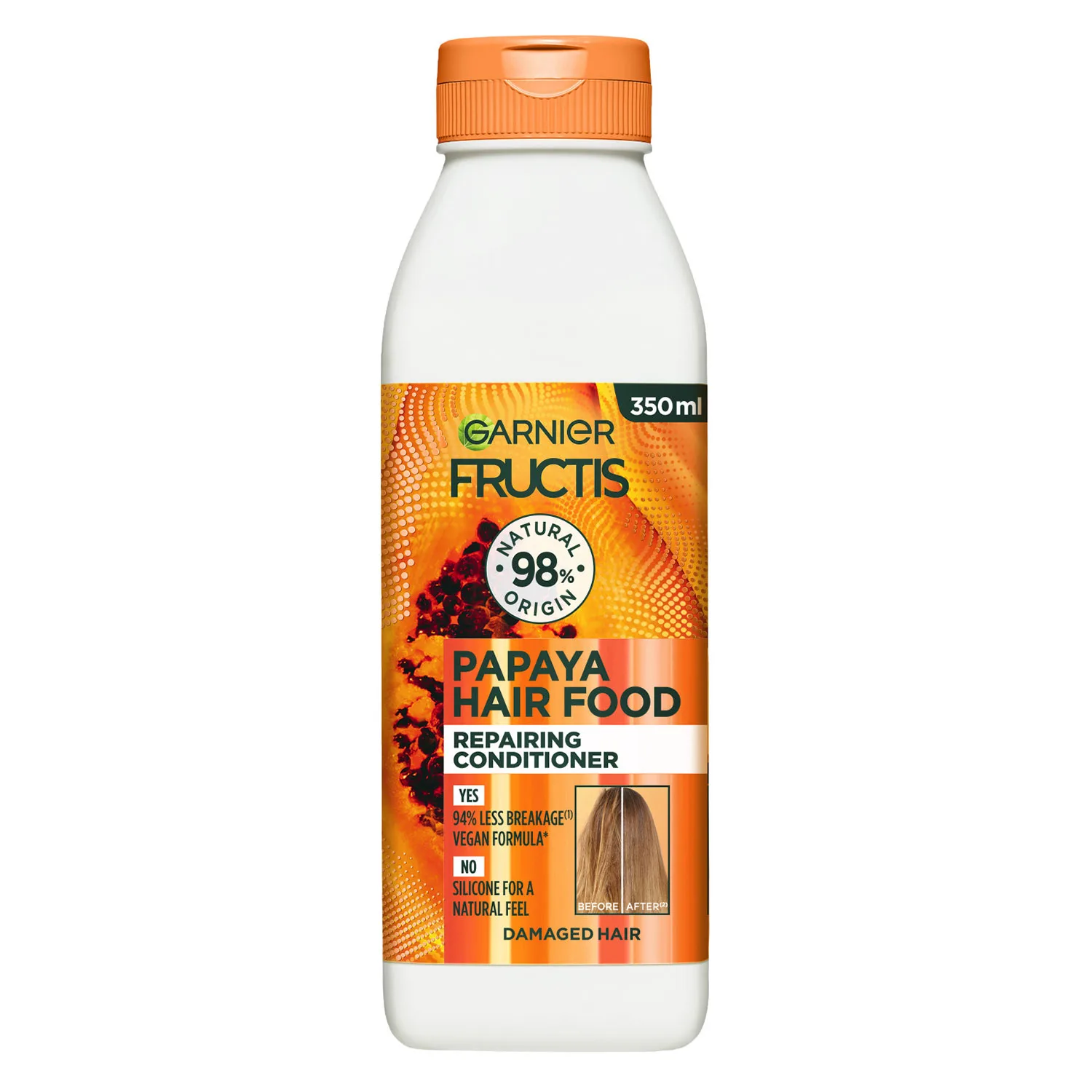Fructis hair food papaya conditioner -hoitoaine vaurioituneille hiuksille, 350 ml