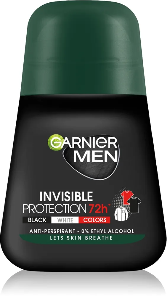 Garnier Men Mineral Neutralizer Roll-on antiperspirant För att behandla vita fläckar 50 ml