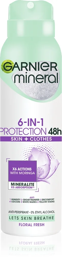 Garnier Mineral 5 Protection Antiperspirant Spray utan alkohol 150 ml
