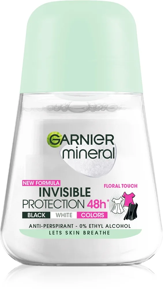 Garnier Mineral Invisible Roll-on antiperspirant För kvinnor 50 ml