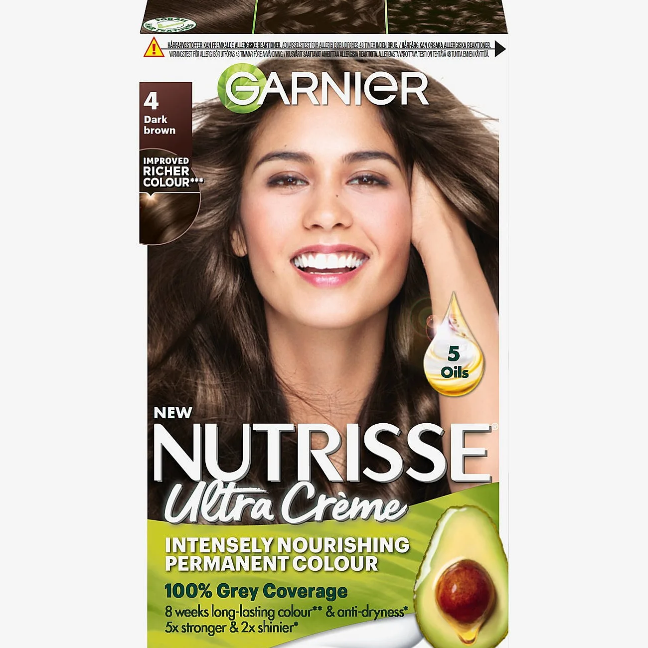 Garnier Garnier Nutrisse Ultra Crème 4.0 Dark Brown - Nude - 1 stk