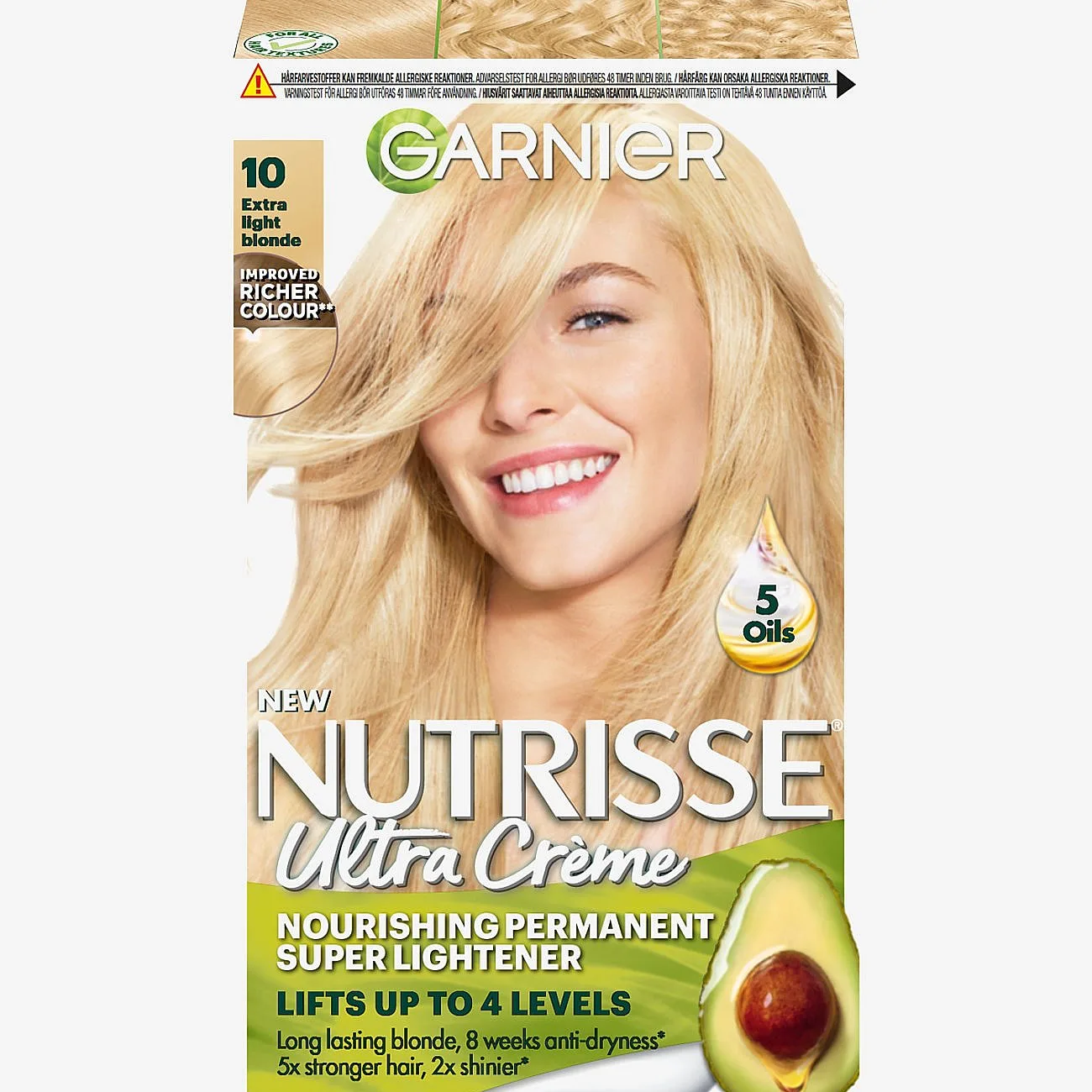 Garnier Garnier Nutrisse Ultra Crème 10.0 Extra Light Blonde - Nude - 1 stk