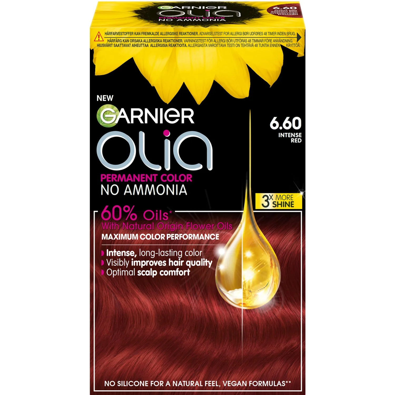 Garnier Olia Permanent Hårfärg 6.60 Intense Red