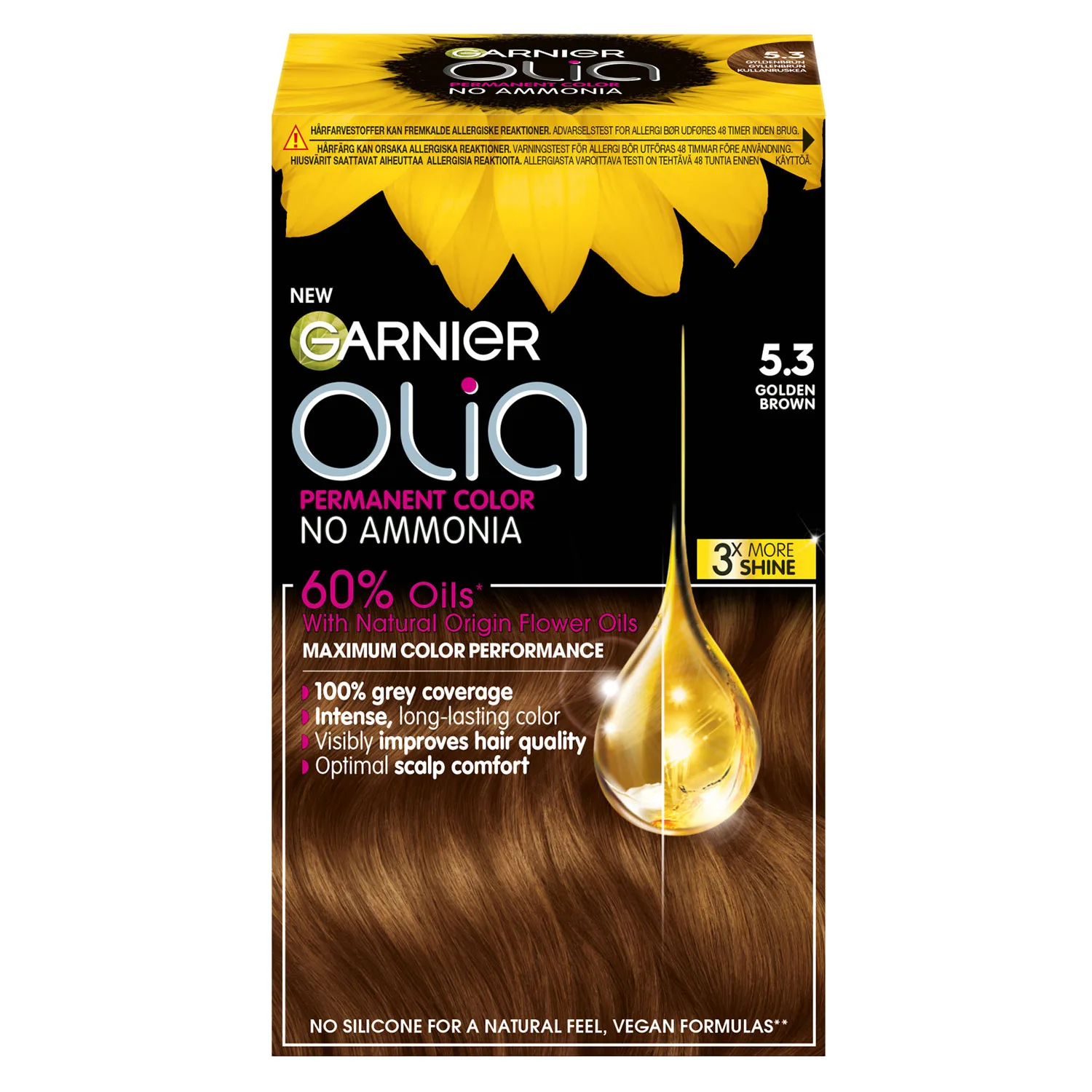 Garnier Olia Permanent Color 5.3 Golden Brown