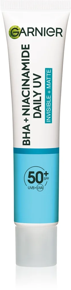 Garnier Pure Active Daily UV Mattifierande vätska för att behandla hudbristningar SPF 50+ 40 ml