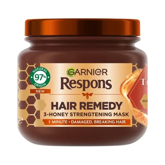 Garnier Respons Hair Remedy 3-Honey Strengtening Mask 340 ml