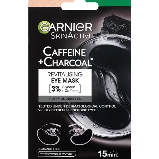 Garnier Skin Active Caffeine + Charcoal Depuffinig Eye Sheet Mask 5 g