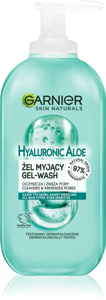 Garnier Skin Naturals Hyaluronic Aloe Rengöringsgel 200 ml