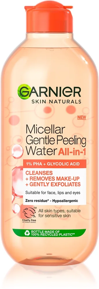 Garnier Skin Naturals Micellar Gentle Peeling Miscellar vand med exfolierende effekt 400 ml