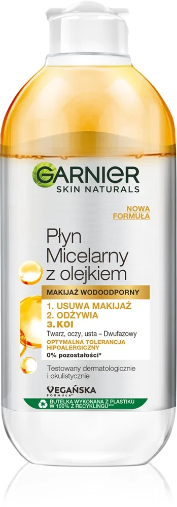 Garnier Skin Naturals Två-fasigt micellärt vatten 3-i-1