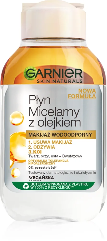 Garnier Skin Naturals Två-fasigt micellärt vatten 3-i-1 100 ml