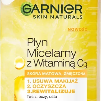 Garnier Skin Naturals Vitamin C Rengörande och s minkborttagande micellärt vatten 400 ml