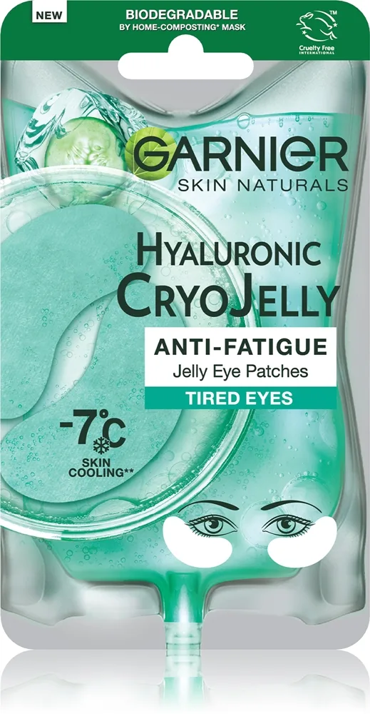 Garnier Textil Masks Cryo Jelly Ögonkontureringsmask med avkylande effekt 5 g