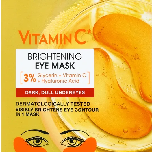 Garnier Textil Masks Vitamin C Ögonkontureringsmask med uppljusande effekt 5 g