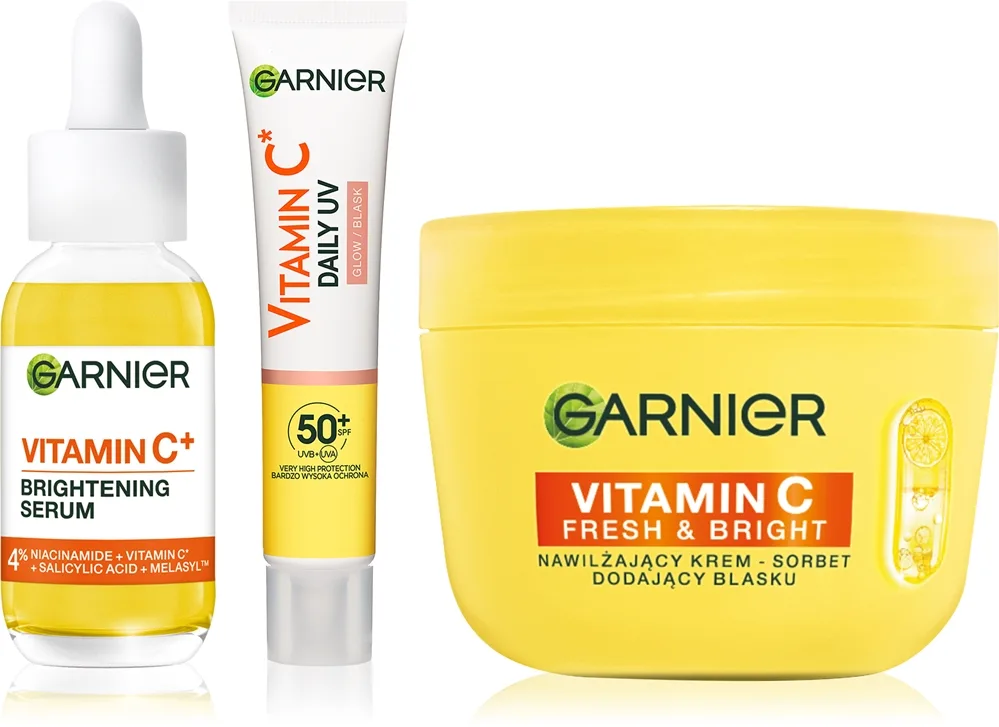 Garnier Vitamin C Set för lyster och återfuktning