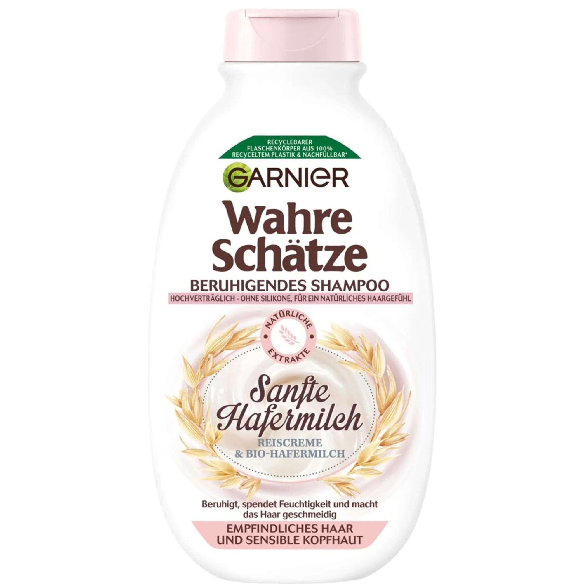 GARNIER Wahre Schätze Beruhigendes Shampoo Sanfte Hafermilch Shampoo