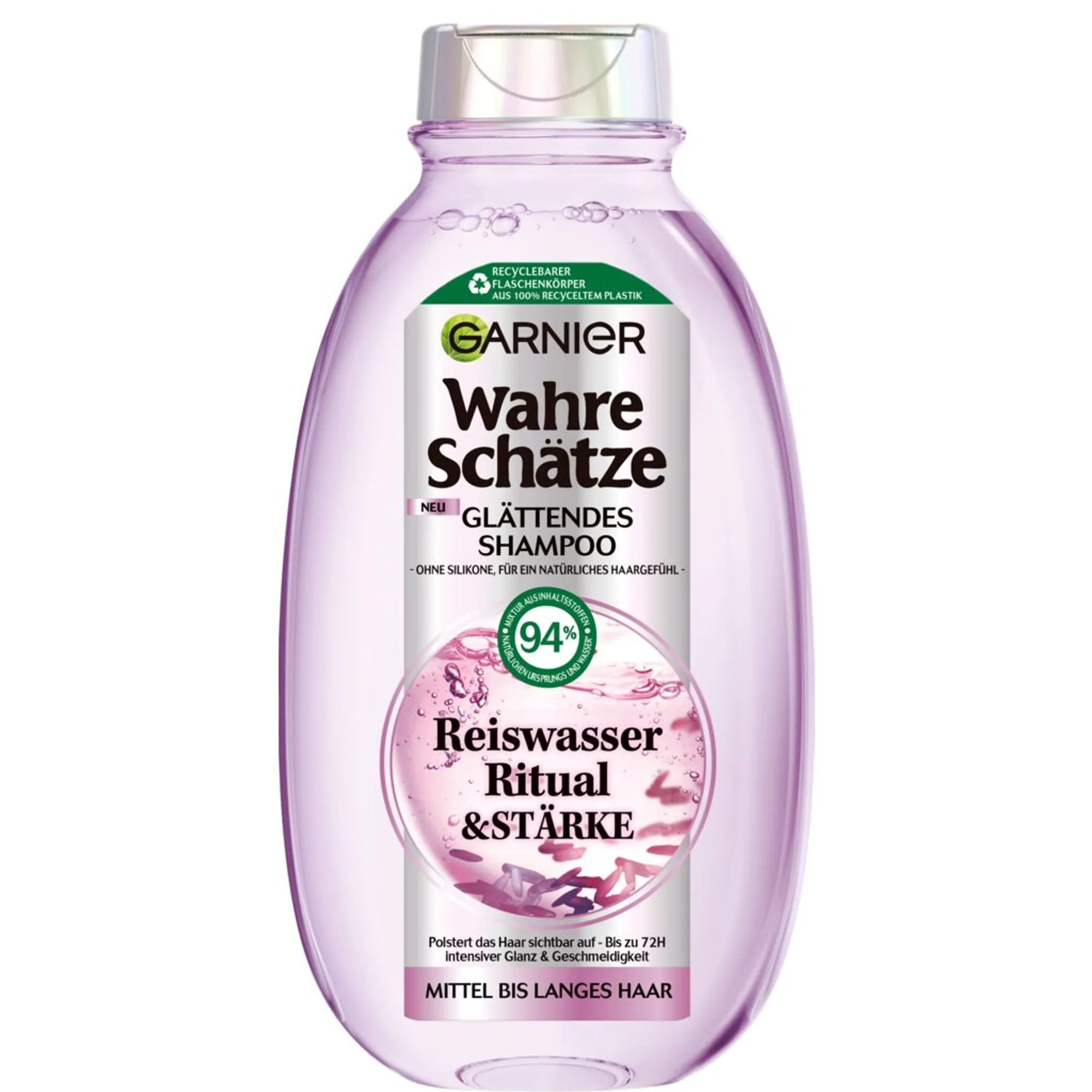 GARNIER Wahre Schätze Glättendes Shampoo Reiswasser Ritual & Stärke Shampoo