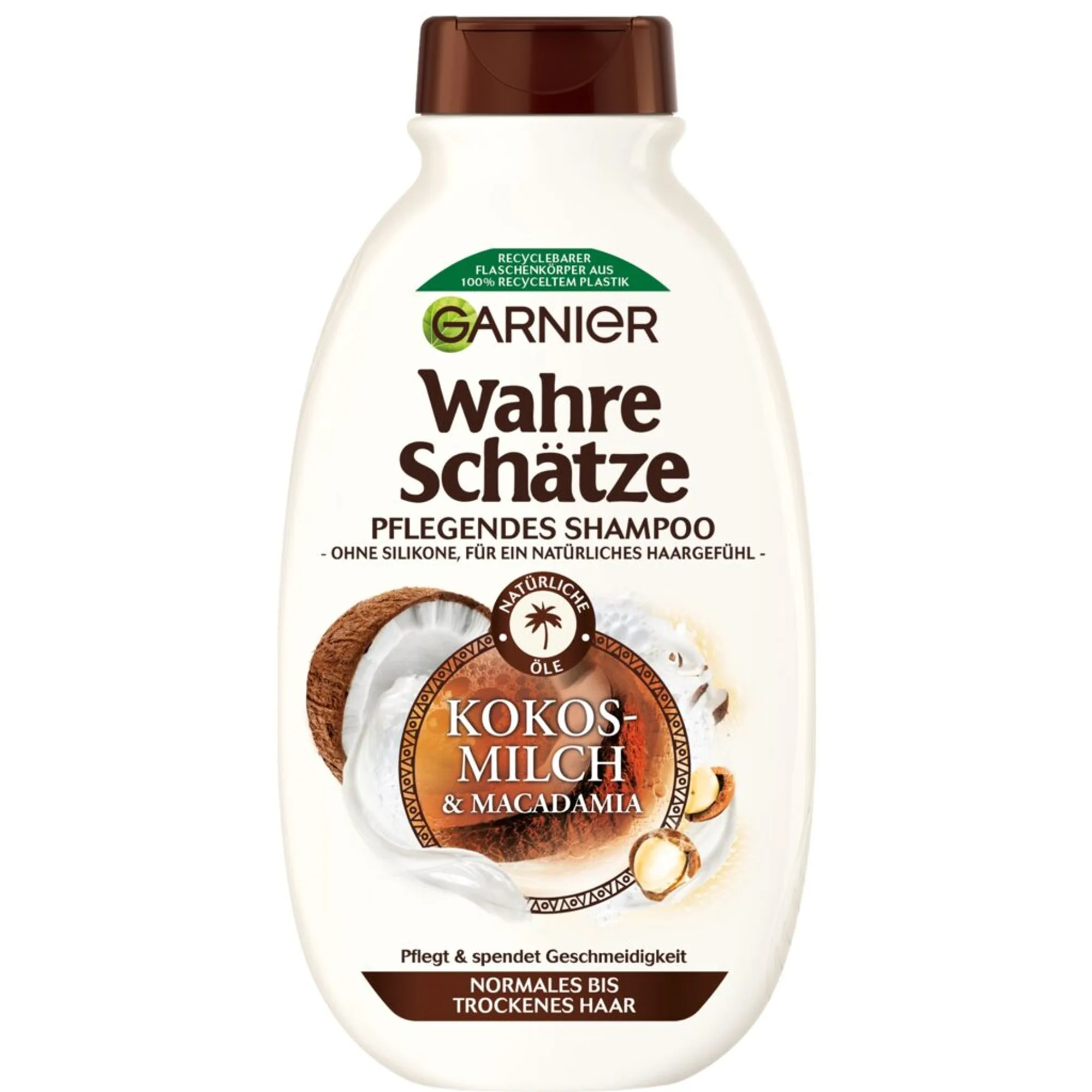GARNIER Wahre Schätze Pflegendes Shampoo Kokosmilch & Macadamia Shampoo