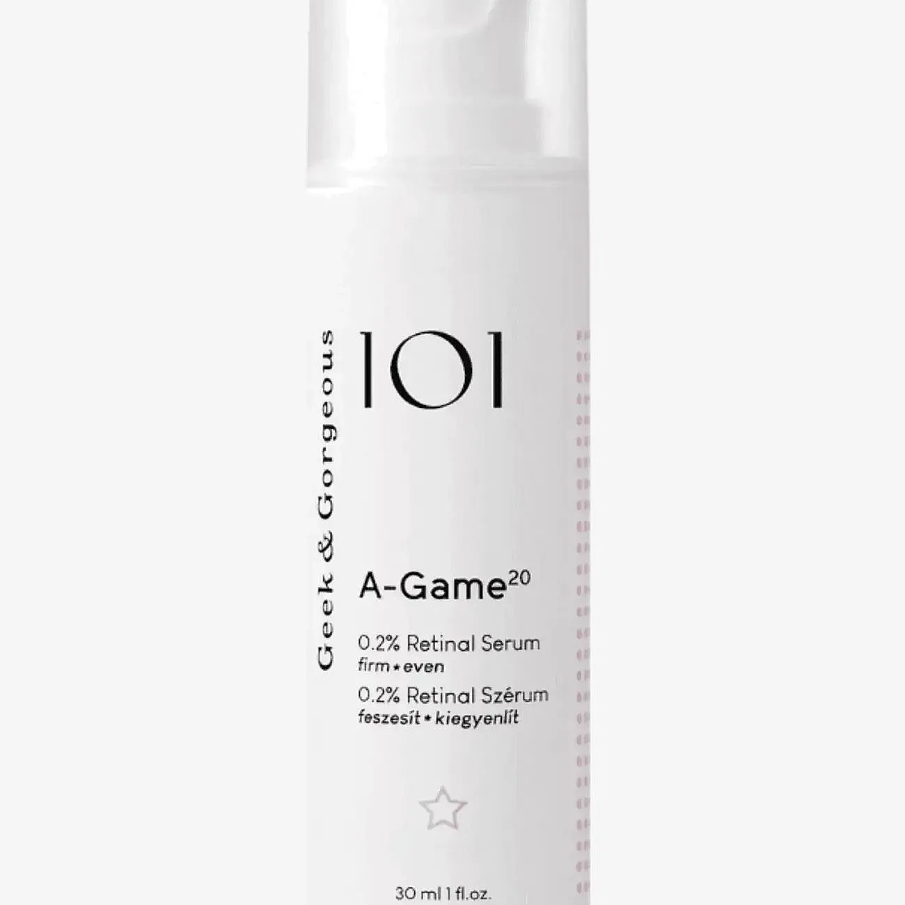 Geek & Gorgeous A-Game 20 0.2% Retinal + 1% Ectoin Serum - Nude - 30 ML