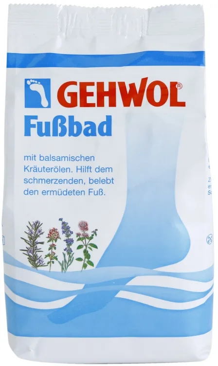 Gehwol Classic kylpysuola väsyneille jaloille sisältää kasviuutteita 250 g