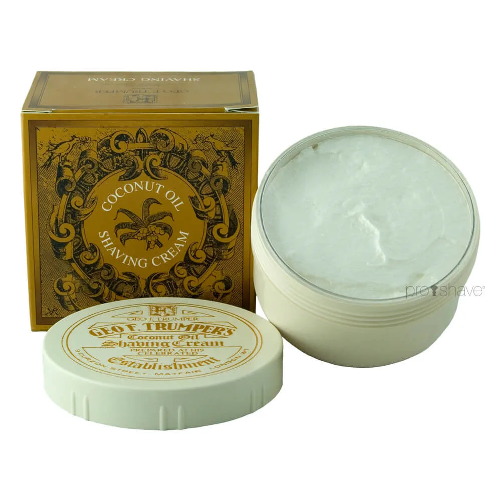 Geo F. Trumper Barbercreme i skål, Kokos, 200 gr.