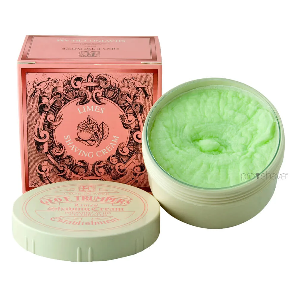 Geo F. Trumper Barbercreme i skål, Limes, 200 gr.